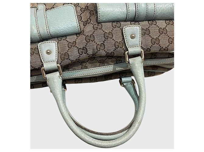 Padlock Gucci Lock Heart Canvas Tasche Beige - Ansicht 10