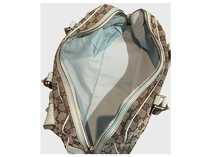Padlock Gucci Lock Heart Canvas Tasche Beige - Ansicht 11