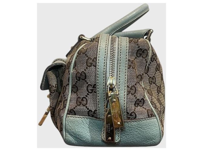 Padlock Gucci Lock Heart Canvas Tasche Beige - Ansicht 4