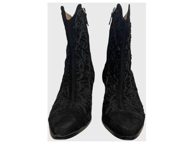 Botas de cano curto Tabitha Simmons pretas T.37,5 Preto - vista 2