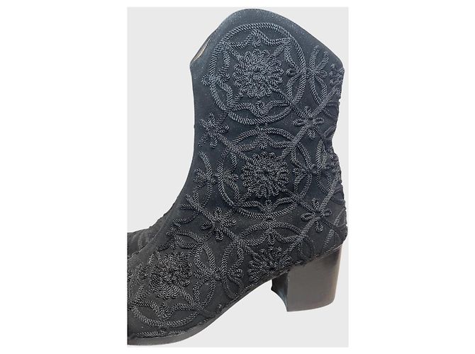 Botas de cano curto Tabitha Simmons pretas T.37,5 Preto - vista 4