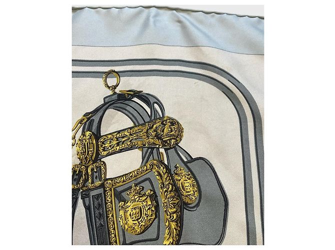 Pañuelo Hermès Brides de Gala azul - vista 4