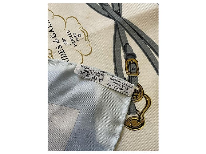 Pañuelo Hermès Brides de Gala azul - vista 6