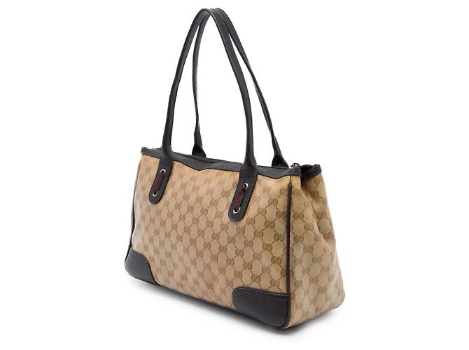 Borsa Tote Gucci GG Crystal Web Princy Beige - vista 2