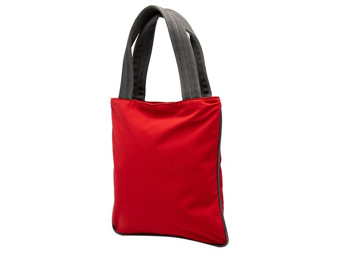 Bolso Tote Prada Tessuto Sport Rojo Roja - vista 2