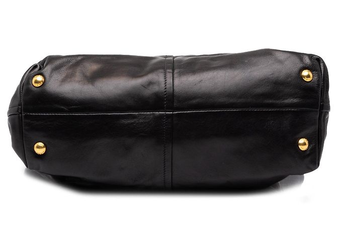 Tote Prada em couro de bezerro macio preto - vista 3