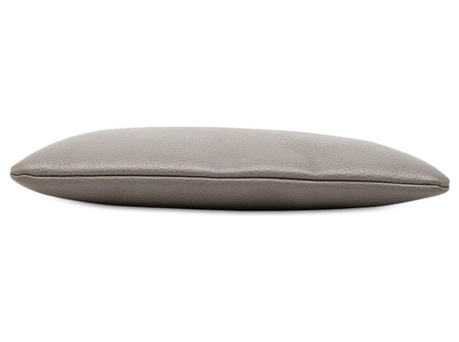 Bamboo Clutch Gucci in pelle di vitello grigia con bambù Grigio - vista 3