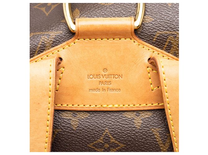 Mochila Louis Vuitton Monogram Montsouris PM Castanha Marrom - vista 5