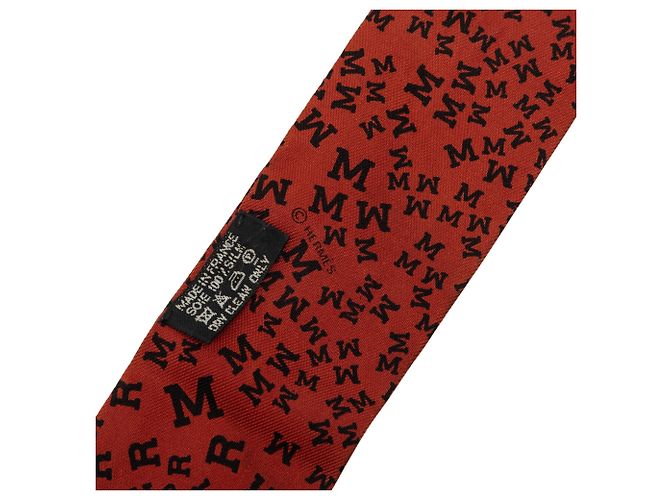 Pañuelo Twilly de seda Hermès Red Scattered Letters Roja - vista 4