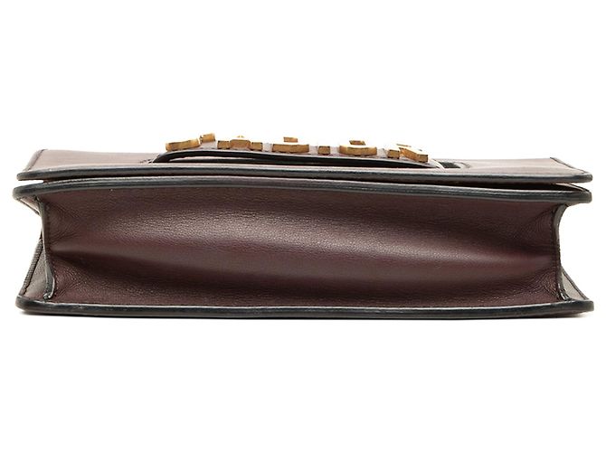 Autre Marque J'Adior Schultertasche aus rotem Kalbsleder, Medium, mit Kette - Ansicht 3