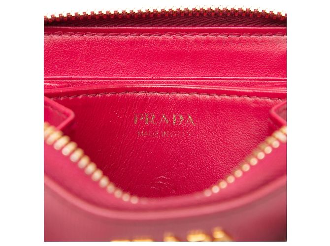 Porta-moedas Prada Vitello Move Rosa - vista 5