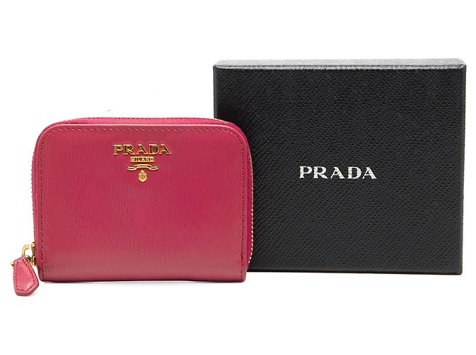 Porta-moedas Prada Vitello Move Rosa - vista 7