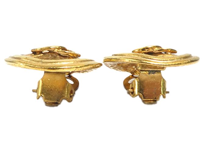 Orecchini a clip Chanel CC placcati oro a goccia D'oro - vista 3