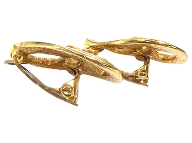 Orecchini a clip Chanel CC placcati oro a goccia D'oro - vista 5