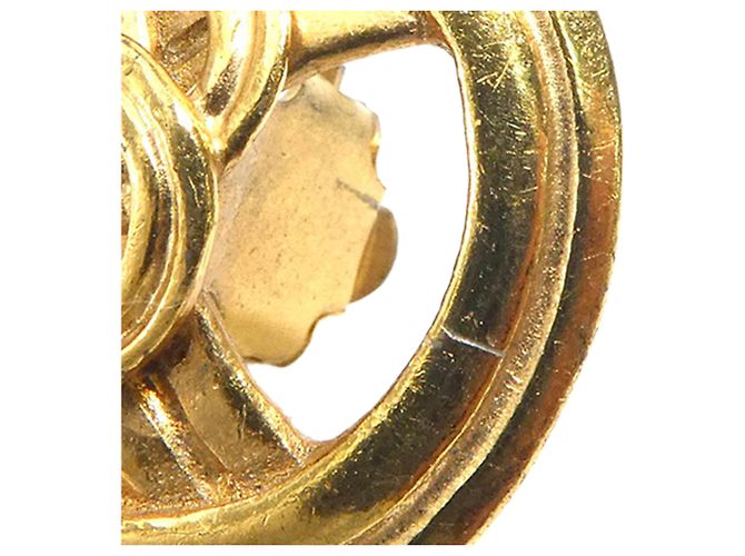 Orecchini a clip Chanel CC placcati oro a goccia D'oro - vista 6