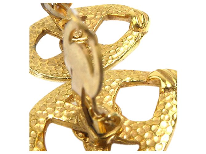 Orecchini a clip Chanel CC placcati oro a goccia D'oro - vista 8