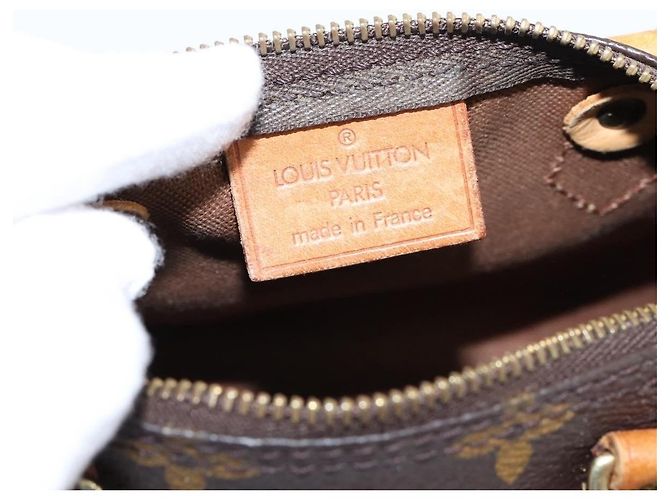 Louis Vuitton Speedy Mini HL Monogram Canvas Marron - vue 6