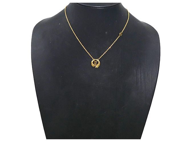 Collar LV Angel Louis Vuitton chapado en oro Dorado - vista 10