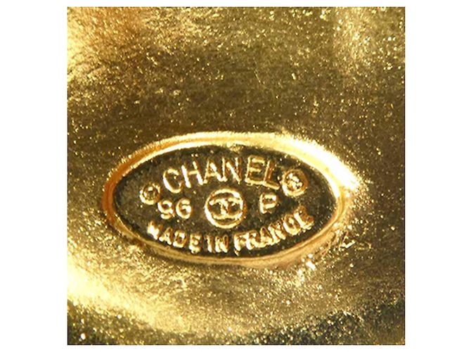 Chanel CC vergoldete Blumenbrosche Golden - Ansicht 4