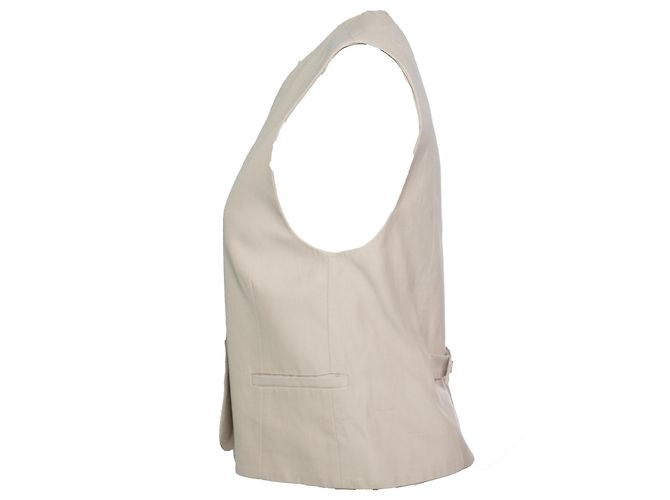Autre Marque Loulou Studio, gilet Arup beige - vista 3
