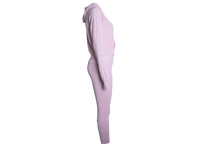 Givenchy, Twinset aus 4G-Jacquard-Strick in Rosa Pink - Ansicht 3
