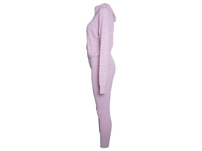 Givenchy, Twinset aus 4G-Jacquard-Strick in Rosa Pink - Ansicht 4