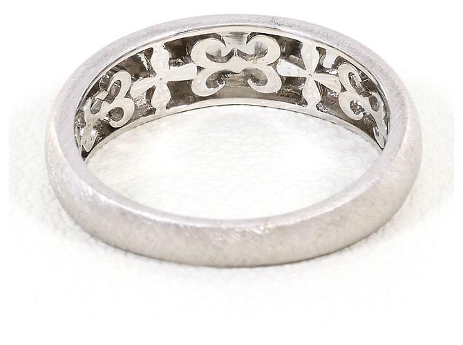 Autre Marque Anello a fascia in oro bianco 18K D'oro - vista 3