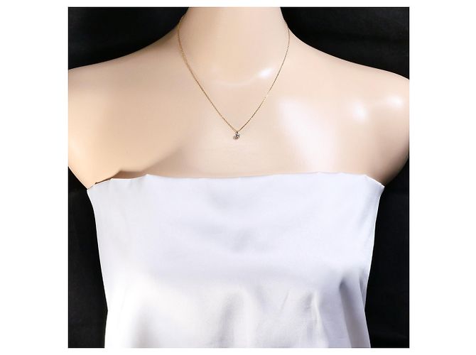 Autre Marque Halskette aus 18K Roségold mit Diamant Golden - Ansicht 5