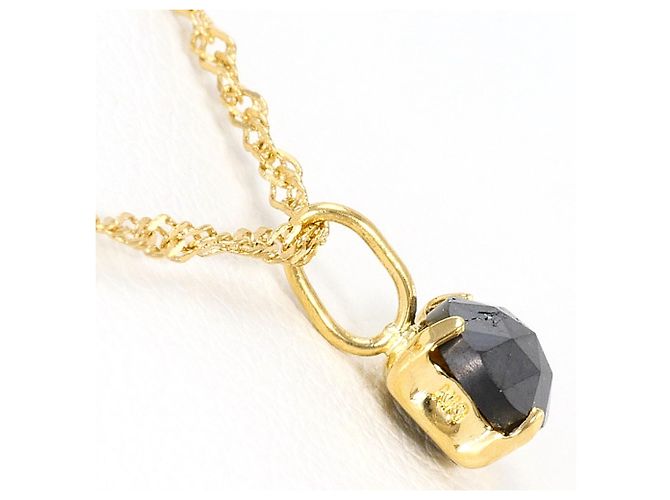 Autre Marque Collana in oro giallo 18K con diamante nero D'oro - vista 2