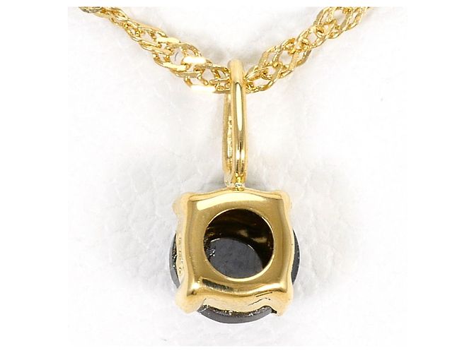 Autre Marque Collana in oro giallo 18K con diamante nero D'oro - vista 3