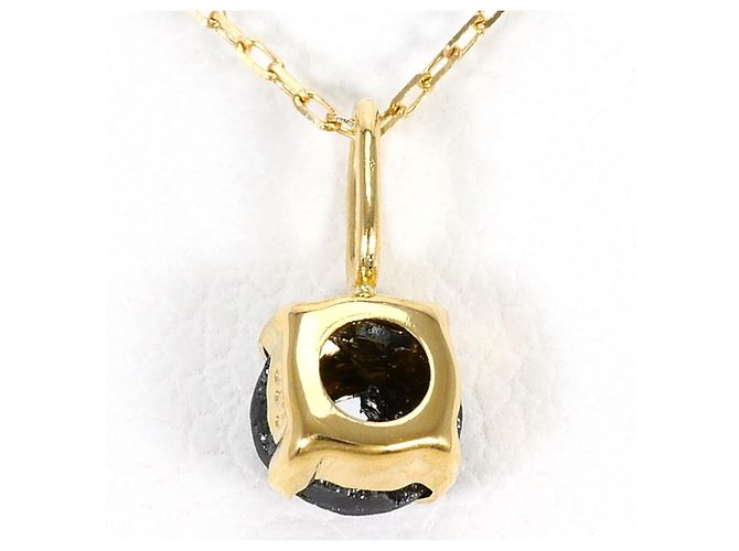 Autre Marque Collar de oro amarillo 18K con diamante negro Dorado - vista 3