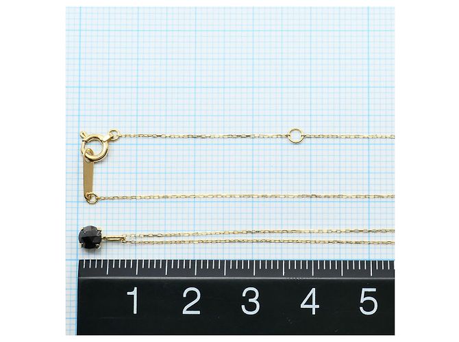 Autre Marque Collar de oro amarillo 18K con diamante negro Dorado - vista 4