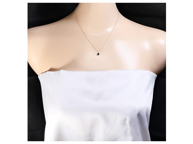 Autre Marque Collar de oro amarillo 18K con diamante negro Dorado - vista 5