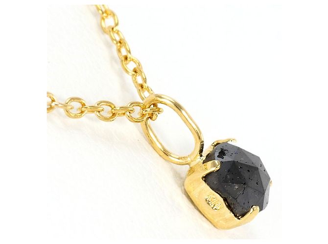 Autre Marque Collana in oro giallo 18K con diamante nero D'oro - vista 2