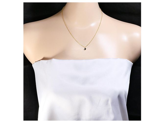 Autre Marque Collana in oro giallo 18K con diamante nero D'oro - vista 5