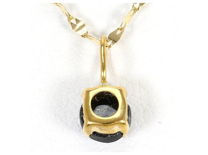 Autre Marque Collar de oro amarillo 18K con diamante negro Dorado - vista 3
