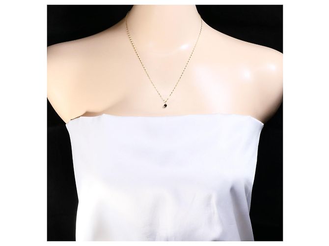 Autre Marque Collar de oro amarillo 18K con diamante negro Dorado - vista 5