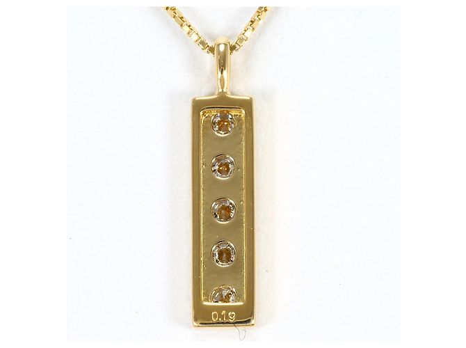 Autre Marque Collar de oro amarillo 18K con diamante Dorado - vista 3