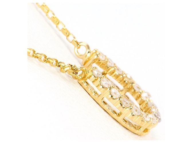 Autre Marque 18K Gelbgold-Halskette mit Diamant Golden - Ansicht 2