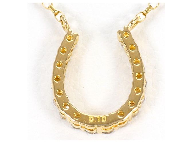 Autre Marque 18K Gelbgold-Halskette mit Diamant Golden - Ansicht 3