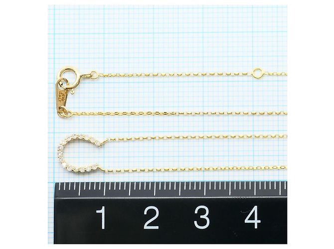 Autre Marque 18K Gelbgold-Halskette mit Diamant Golden - Ansicht 4