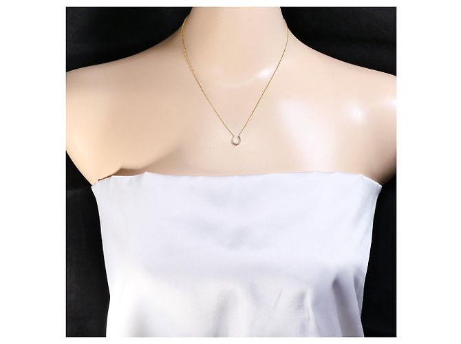 Autre Marque 18K Gelbgold-Halskette mit Diamant Golden - Ansicht 5