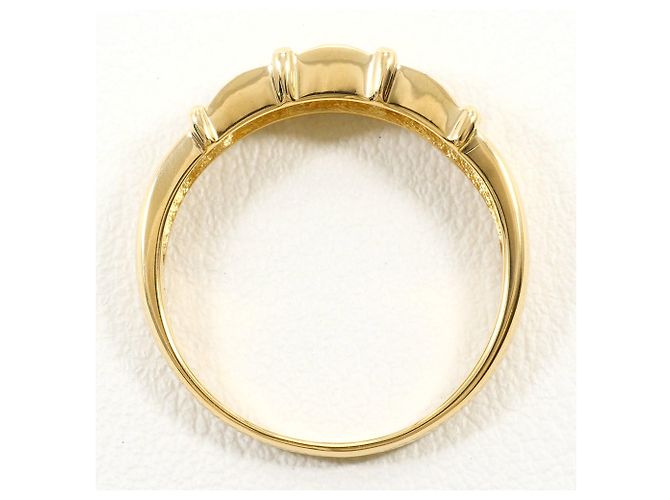 Autre Marque Anello a fascia in oro giallo 18K con diamante D'oro - vista 2