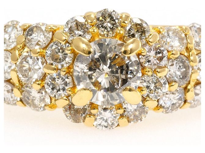 Autre Marque Anello fede in oro giallo 18K e diamanti D'oro - vista 2