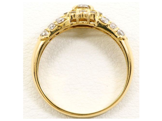 Autre Marque Anello fede in oro giallo 18K e diamanti D'oro - vista 3