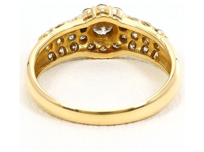 Autre Marque Anello fede in oro giallo 18K e diamanti D'oro - vista 4