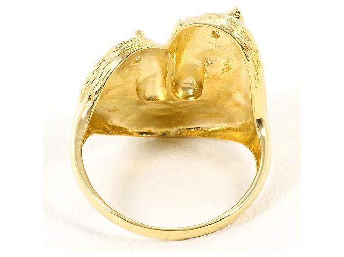 Autre Marque Bandring aus 18K Gelbgold mit Diamant Golden - Ansicht 4