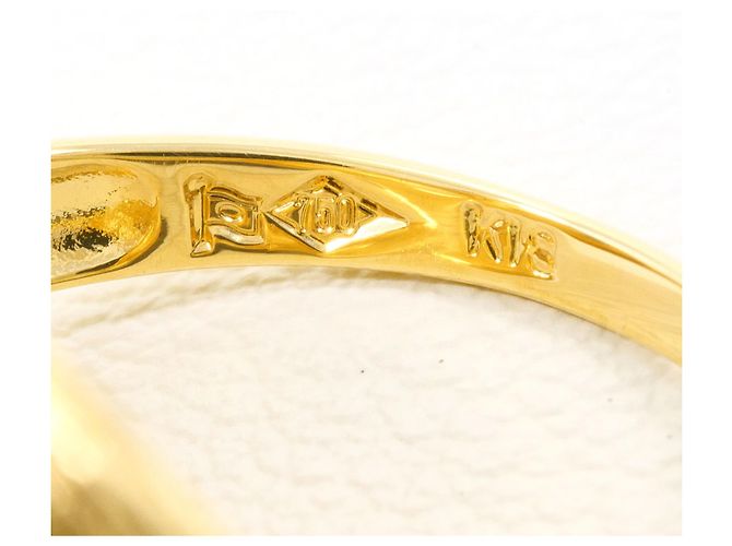 Autre Marque Bandring aus 18K Gelbgold mit Diamant Golden - Ansicht 5