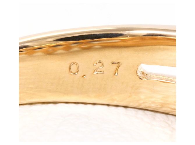 Autre Marque Anello fede in oro rosa 18K con diamante D'oro - vista 6
