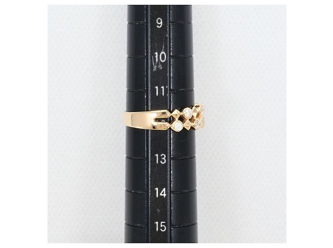 Autre Marque Anello fede in oro rosa 18K con diamante D'oro - vista 8
